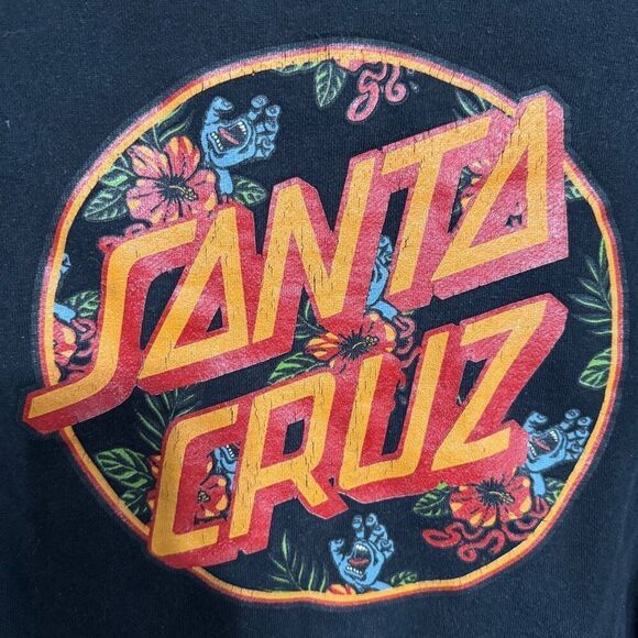 Santa Cruz black logo hooded sweatshirt size medium - Picture 6 of 6